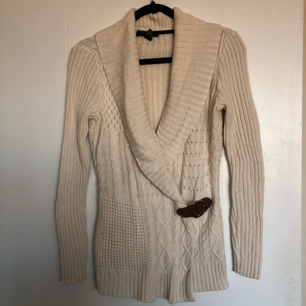 ❌SOLD❌ Ralph Lauren Buckle Wrap Sweater